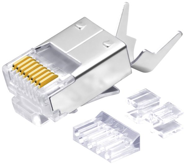 Fiche terrain ROLINE version courte RJ45/s cat.6A 0.94…1.1mmØ transparent