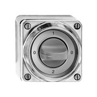 Drehschalter nass 2/1P Al naturm.Drehgriff