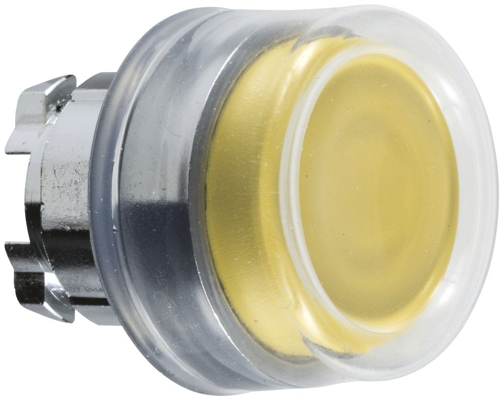 Tête de commande pour contact Schneider Electric avec capuchon jaune