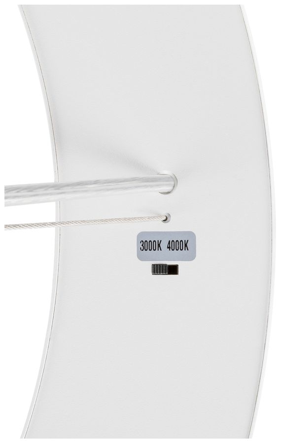 LED-Pendelleuchte SLV MEDO RING 90 43W 5000lm 930/940 DIM Ø900mm weiss