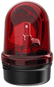 LED-Drehspiegelleuchte WERMA 885 24VAC/DC Bodenmontage rot