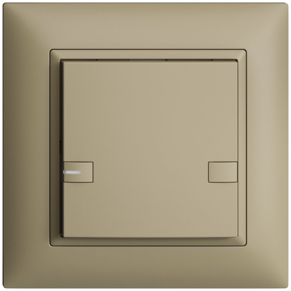 UP-Universaltaster 1×2T Steckklemme EDIZIOdue sand, mit LED