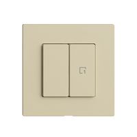 Druckschalter 1K/2T Szene Edue Wiser vanille