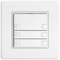 UP-KNX-Taster RGB EDIZIO.liv SNAPFIX® Temperaturfüh.RGB-LED 3×T 2-Tbed.ws