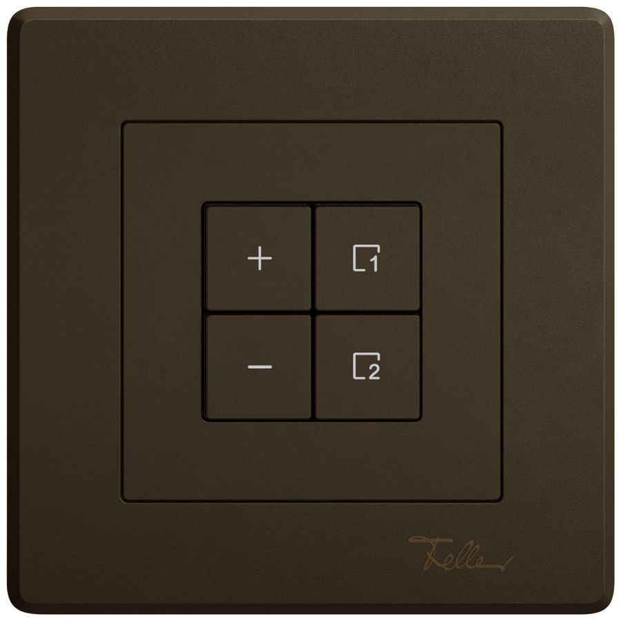 UP-Dimmer DALI EDIZIO.liv Wiser SNAPFIX® 1 Szene 4 Tasten WLAN br