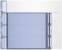 Frontblende mit 3 Tasten für Ruftastenmodul 4 Tasten Sfera weiss