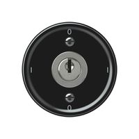 Schlüsselschalter origin Ausschalter 0/3L 16A 250V 0-I-0-I 60×60mm schwarz
