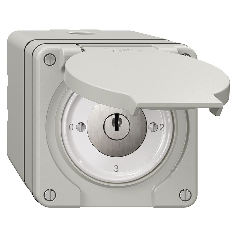 Interrupteur rotatif NAP NEVO, 5/1L, avec serrure&2 clés, KS, 0-1-2-3, grc