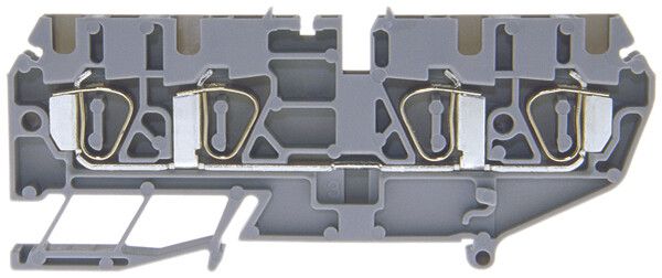 Durchgangs-Reihenklemme Woertz Ex 0.2…2.5mm² 20A 600V Federzugansch.4×1 TH35 gu