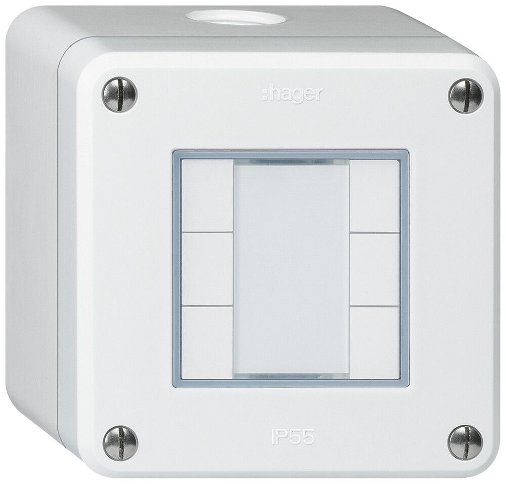 AP-Taster robusto Q KNX 6× s/e-link weiss
