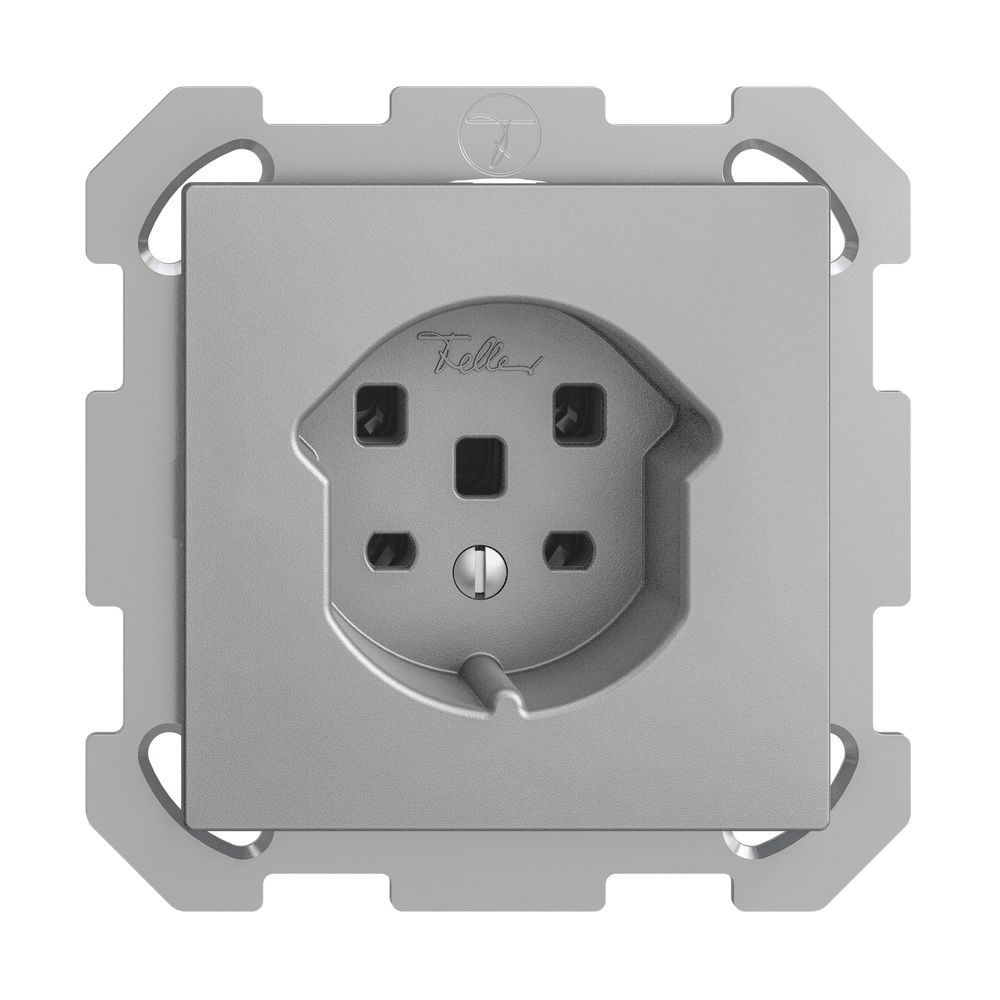 UP-Steckdose EDIZIOdue T25 16A silver, Schraubklemmen