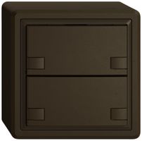 AP-Universaltaster EDIZIO.liv UNI SNAPFIX® 12…48V o.LED 2× 2-Tbed.br