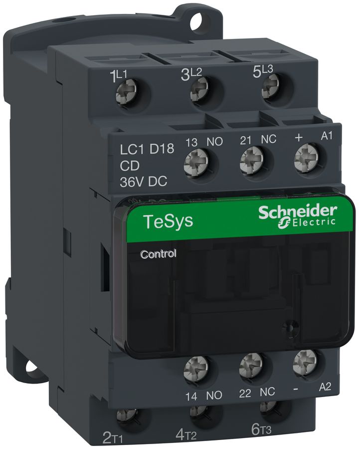 Contattore Schneider Electric TeSys 18A 36VDC