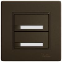 UP-KNX-Taster RGB EDIZIO.liv SNAPFIX® Temperaturfüh.o.LED Pap.2×T 1-Tbed.br