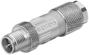 Steckverbinder Siemens IE FC M12 Plug PRO 4×2 axial X-kodiert Metall