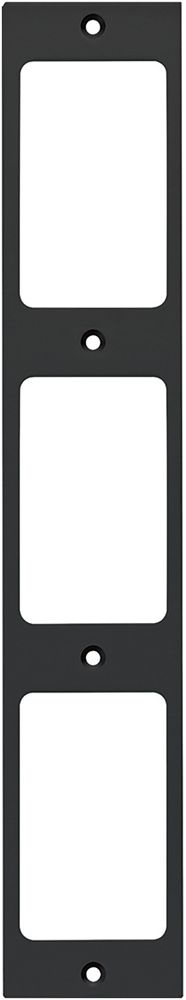 Plaque de fixation Hager FLF 3/5 3×1 aluminium anodisé no