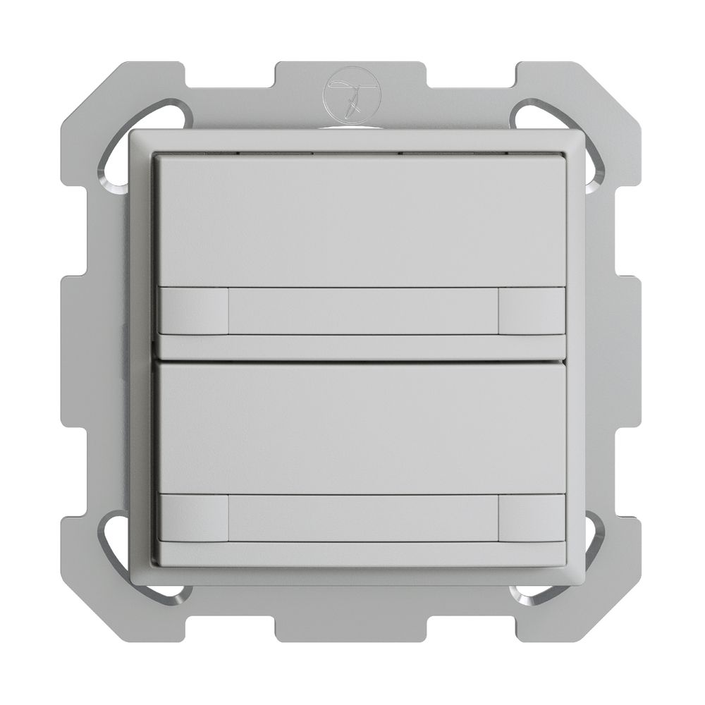 Poussoir KNX RGB ENC EDUE, 250mW, s.LED, papier, 2×poussoir, C.2×T., grc