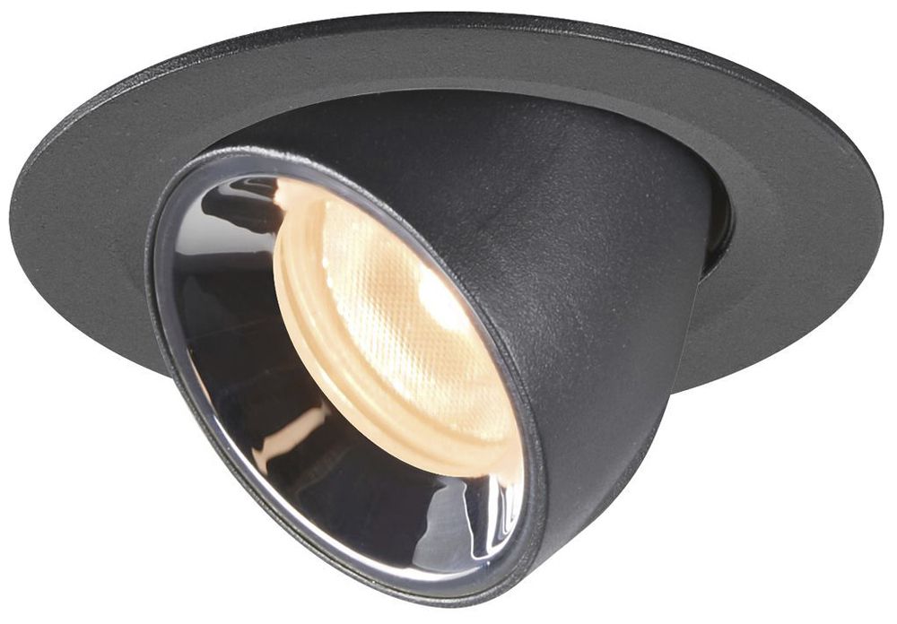 EB-LED-Downlight SLV NUMINOS GIMBLE XS, 7W 200mA 670lm 2700K 55° sz/chr