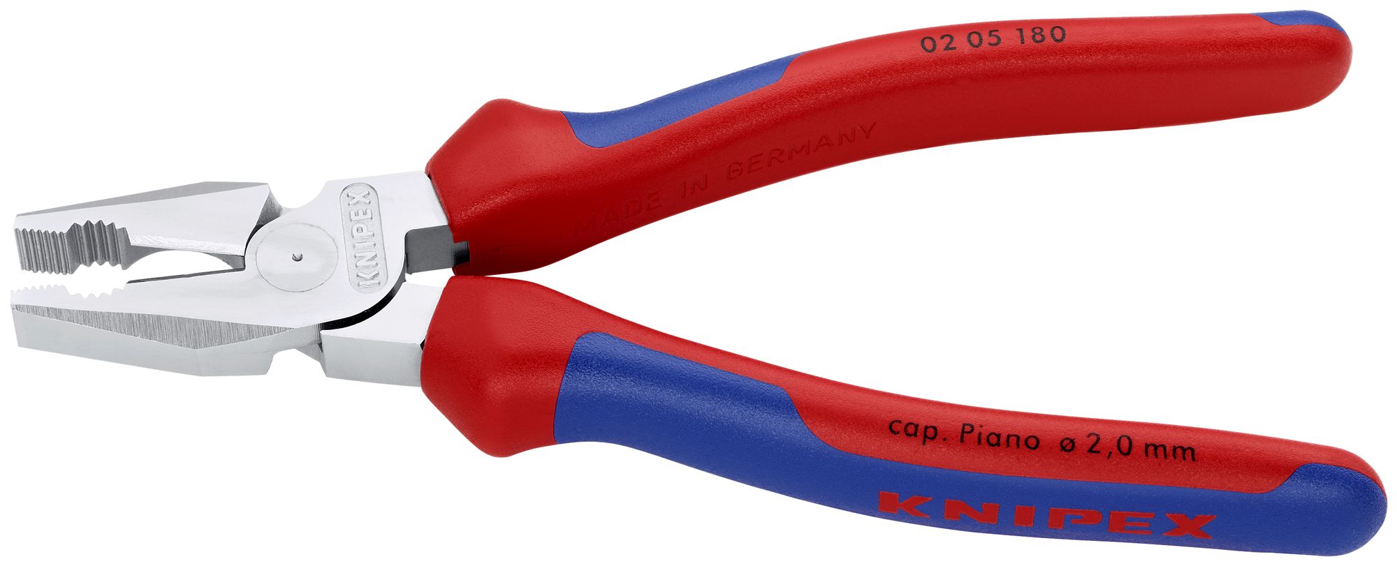 Kombizange KNIPEX 180mm Ø2…2.5mm/11.5mm, 16mm²