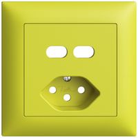 UP-Montageset Feller EDIZIOdue für Steckdose USB 2×Typ C + Typ 13 lemon