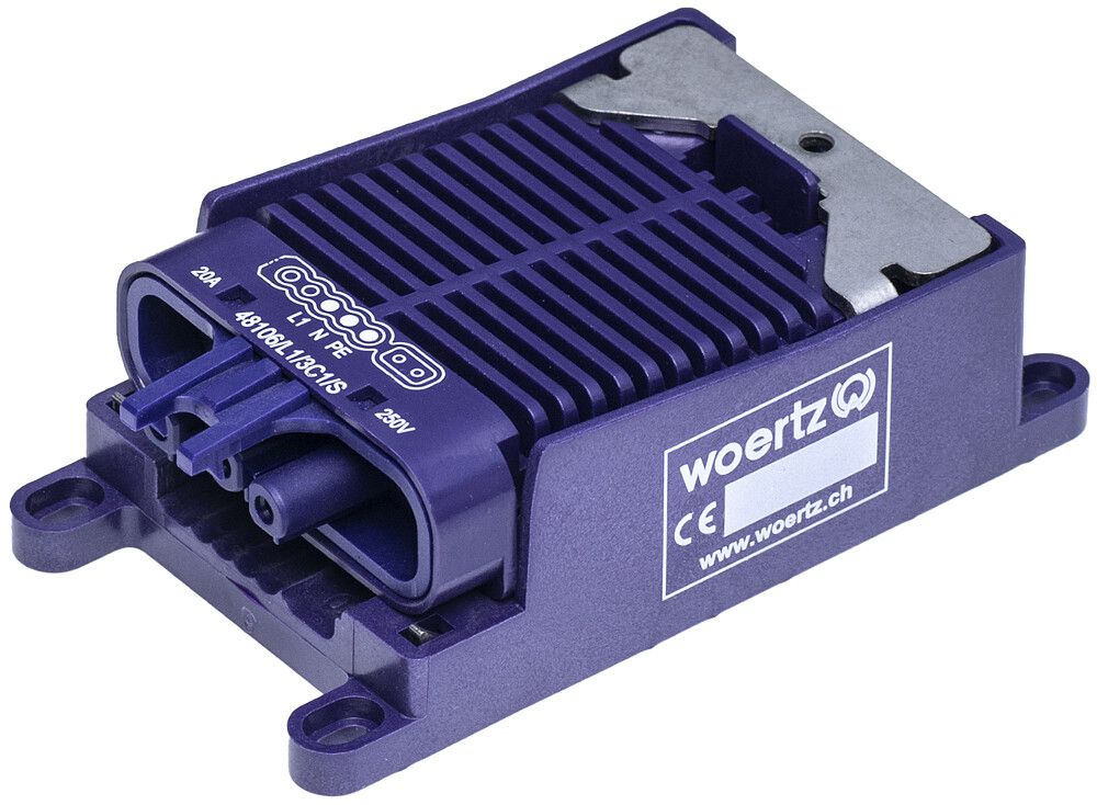 Boîte de raccordement rapide Woertz pour câble plat Combi/DALI 3P C1 L1