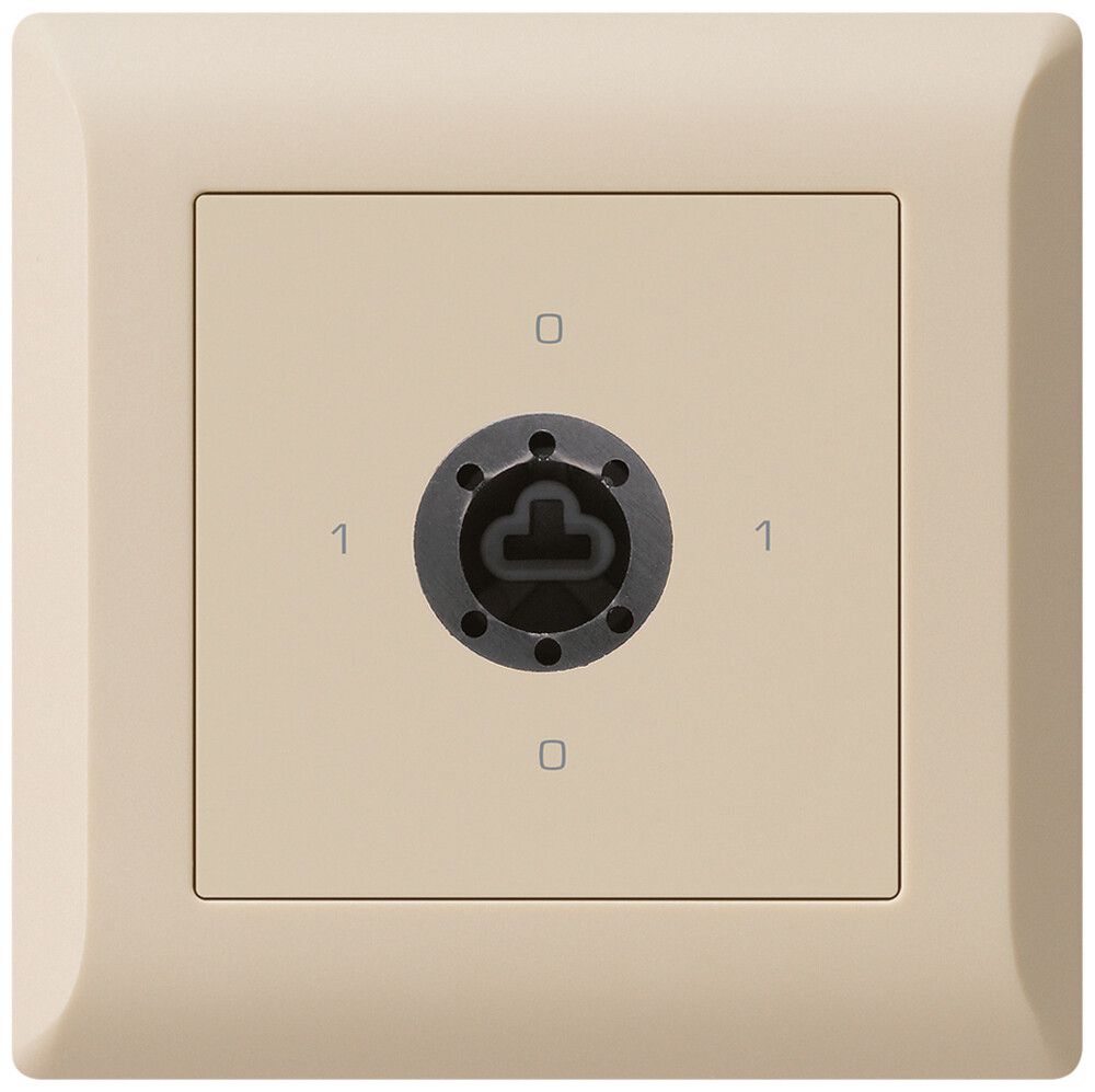 UP-Drehschalter kallysto.line 0/3L beige für Sicherheitsschloss ohne Zylinder