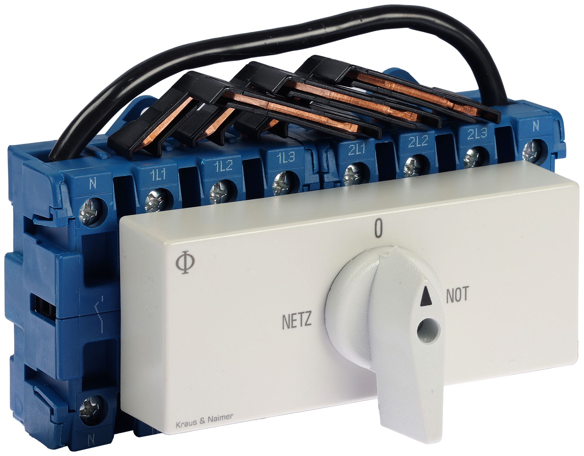 REG-Netzumschalter K&N KG41B.T904.VE2, 40A/690V 4P B=132mm "NETZ-0-NOT"