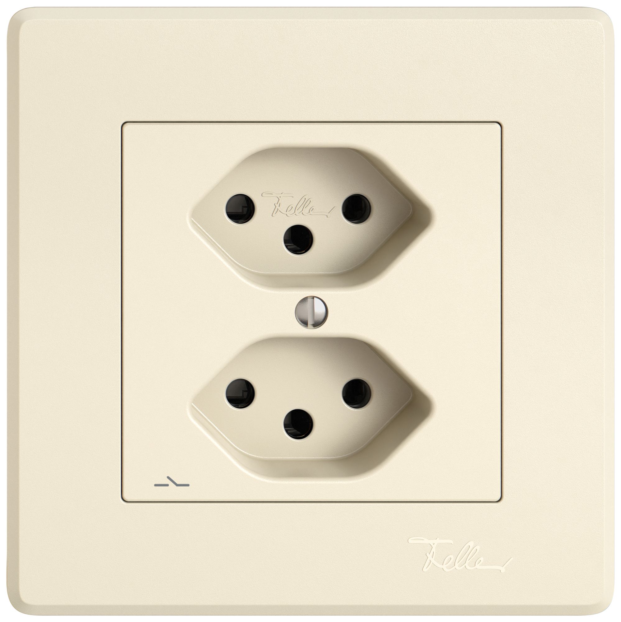 Prise ENC EDIZIO.liv SNAPFIX® 2×T13 1×S cr