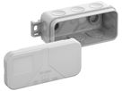 Scatola di derivazione AP 2K-Mini AB-L 89×43×38mm, IP55, grigio