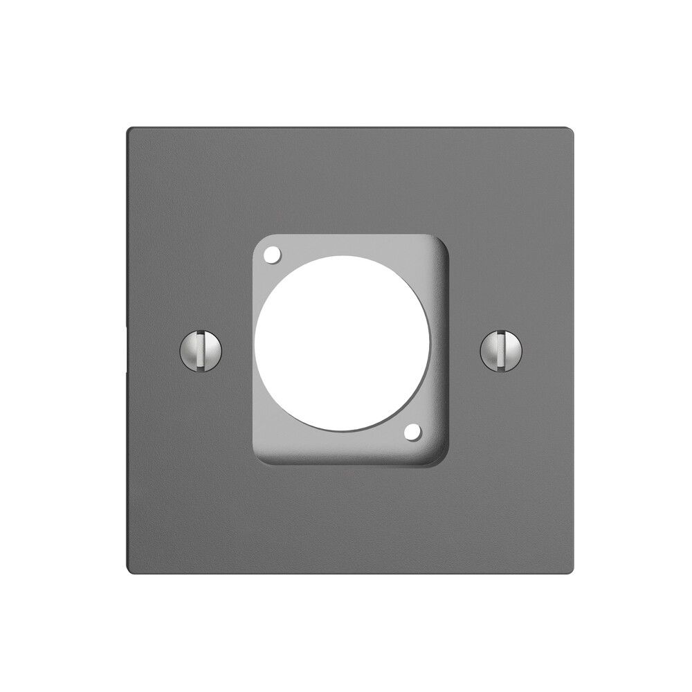 Montageset für XLR-Dose EDIZIOdue dunkelgrau