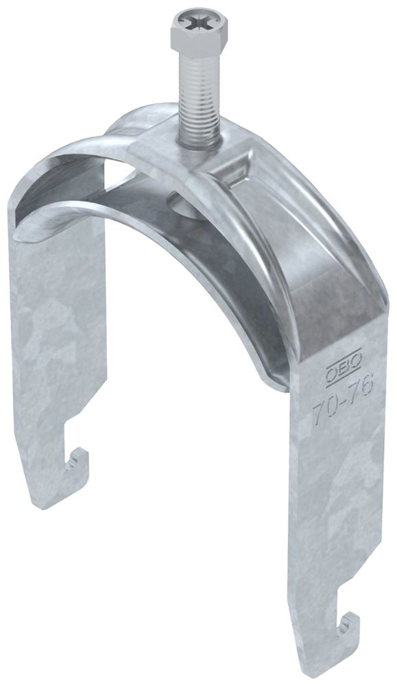 Fixation rapide BET 2056 pied à U métal 70…76mm 1×câble acier Zn-ch-im