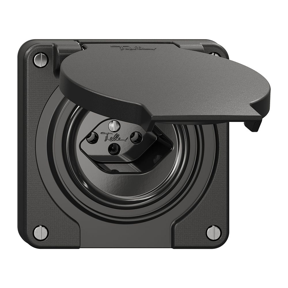 Steckdose NEVO N.CO, 1×T13, IP21, schwarz