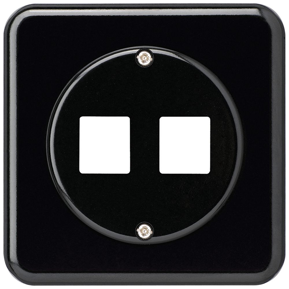 UP-Montageset HMS basico C für 2 Module schwarz