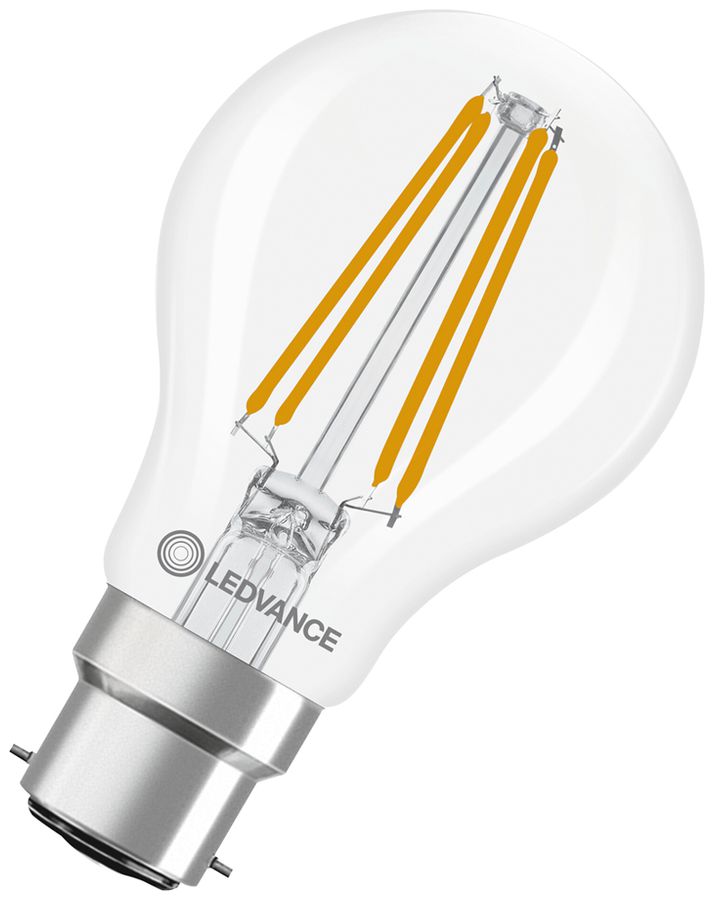 Lampe LED LEDVANCE CLASSIC A B22d 5.9W 806lm 827 type A clair Ø60×104mm