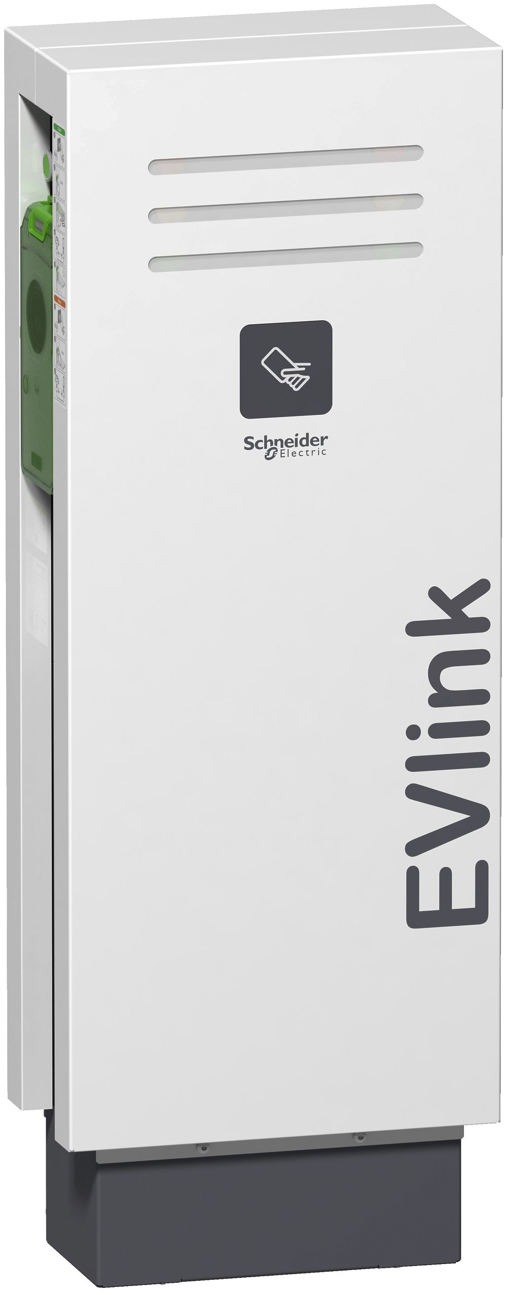 Ladestation EVlink Parking2 Bodenmontage 2×22kW Mode3 Typ2 Steckdose, RFID