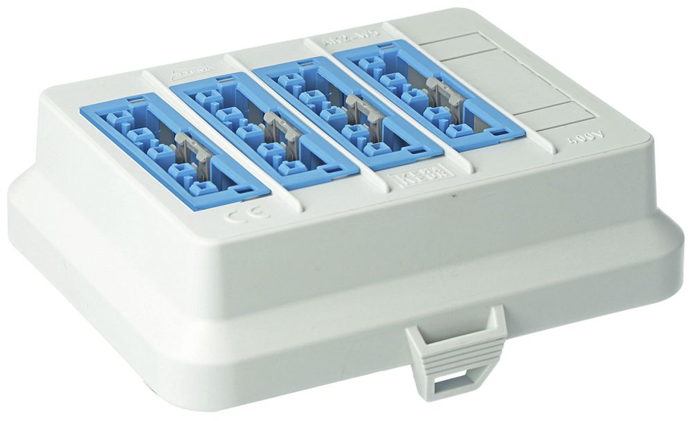 Frontteil AGRO AT7752, für AK2, 4×WINSTA MIDI 5P DALI blau, 125×100mm