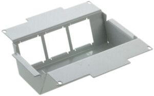 Elément de montage p.WAK 200×200mm gris clair vide, hauteur chape 75…140mm