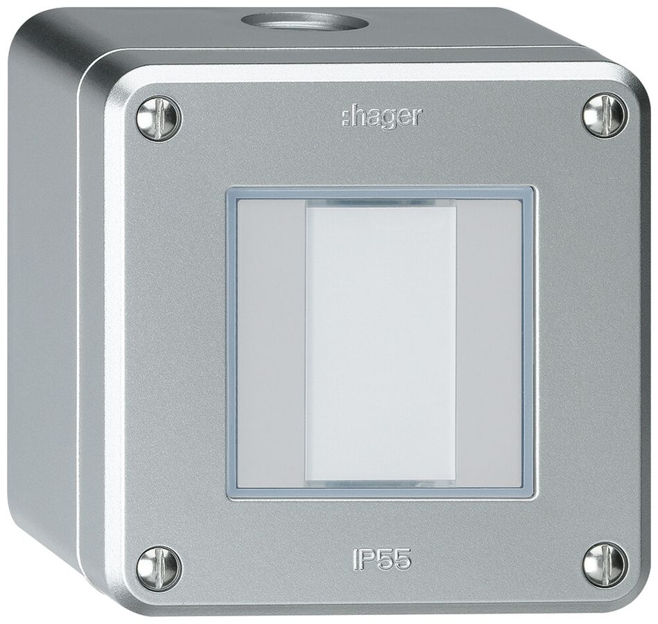 AP-Taster robusto Q KNX 2× s/e-link aluminium