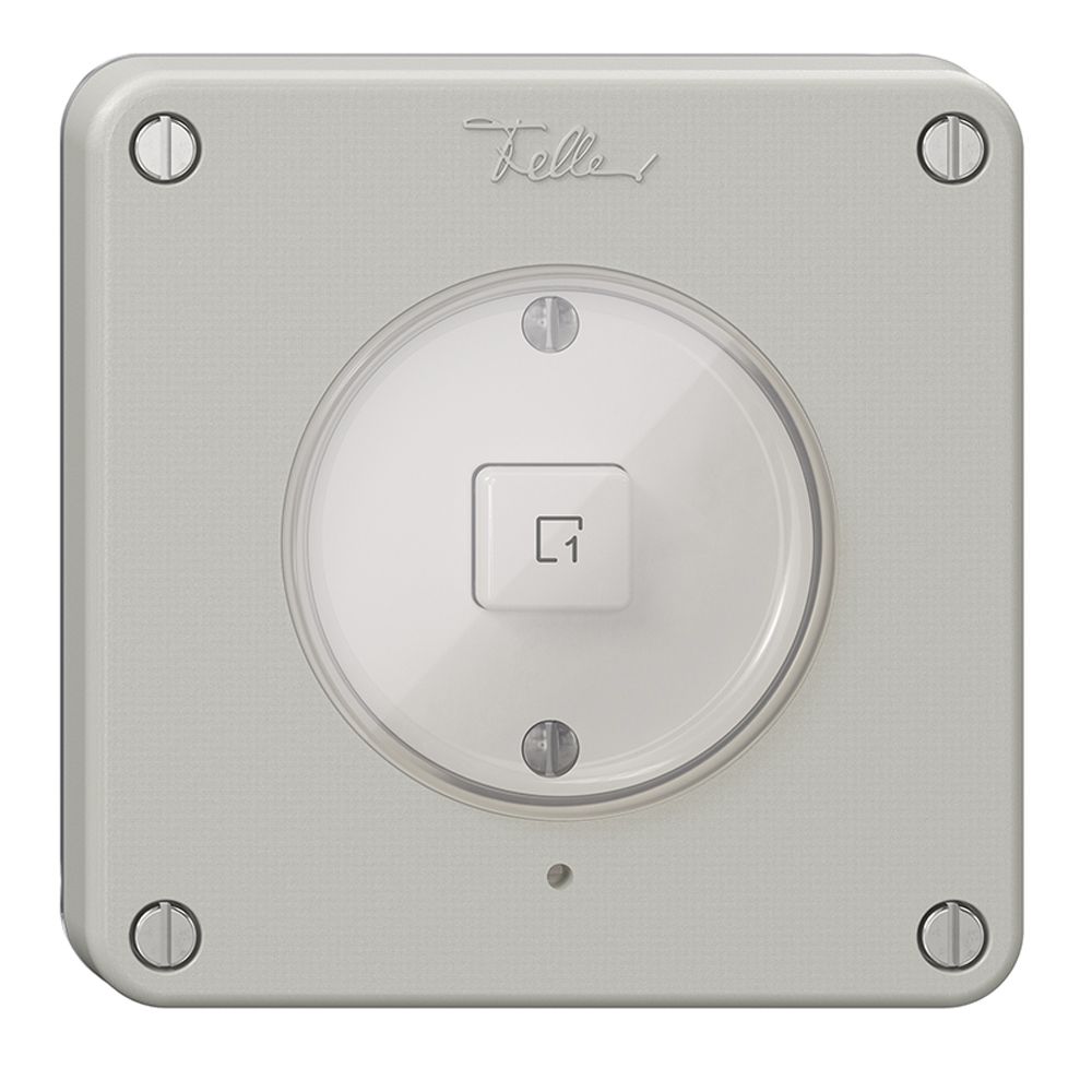 Szenentaster 1 Szene/1T NEVO Wiser N.CO lichtgrau