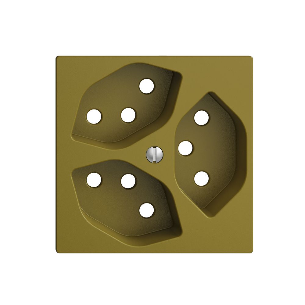Frontplatte EDIZIOdue 3×T13 olive