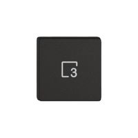 Poussoir 1/4 EDIZIO.liv Wiser avec SNAPFIX® avec symbole scène 3 no