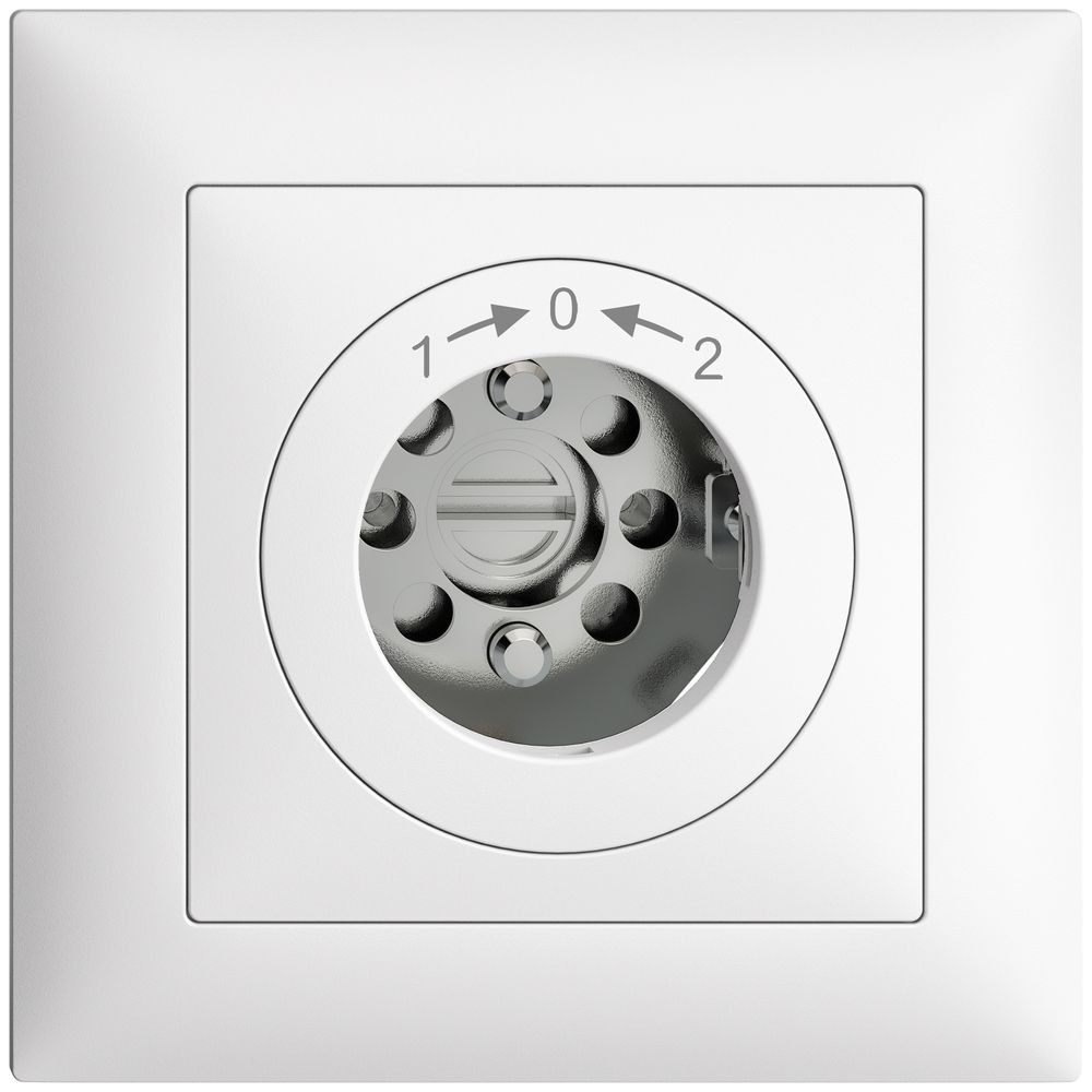 Contatto rotativo INC 1>0<2 EDIZIOdue bianco per serrat. senza cil.