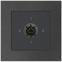 Interruttore rotativo INC kallysto.pro 3/1L nero per serratura senza cilindro