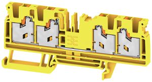 Borne de passage joignable WM S4C 4mm² 32A 1000V ressort 4×1 DIN35 jn