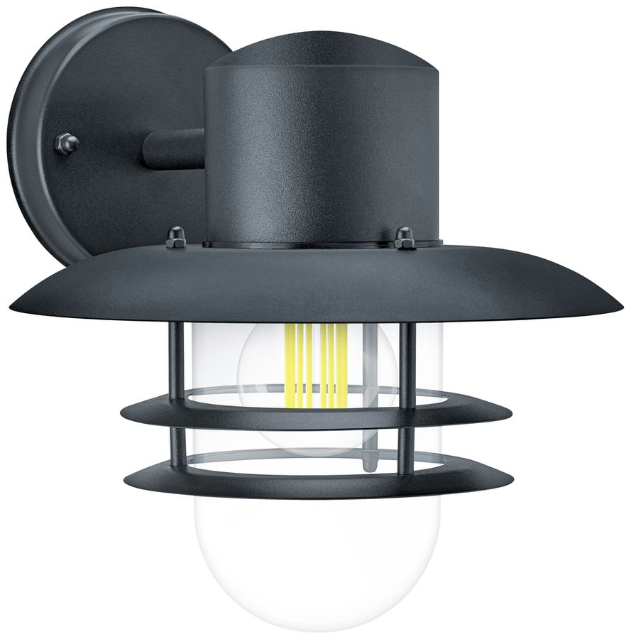 Applique Philips Inyma E27 1×25W IP44 Ø230×260×245mm nero