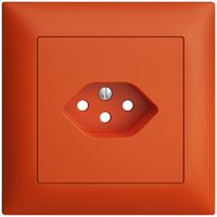 Kit frontal ENC EDIZIOdue orange 88×88mm 1×T13