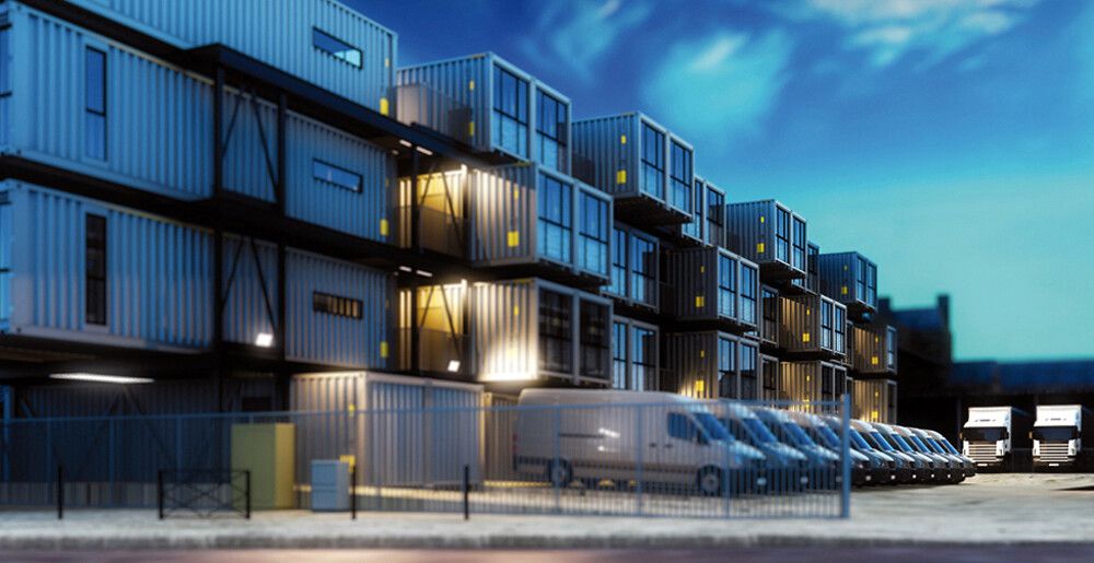 Proiettore LED ESYLUX AFL BASIC, 50W 3000K 5000lm 240×60×230mm IP65, bianco