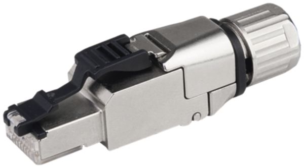 RJ45-Anschlussmodul WAGO 180° Code TIA-568B AWG22 Zugentlastung