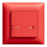 Tasto INC ZEP scena 1c/1t staz.centr/sec. con LED EDIZIOdue berry