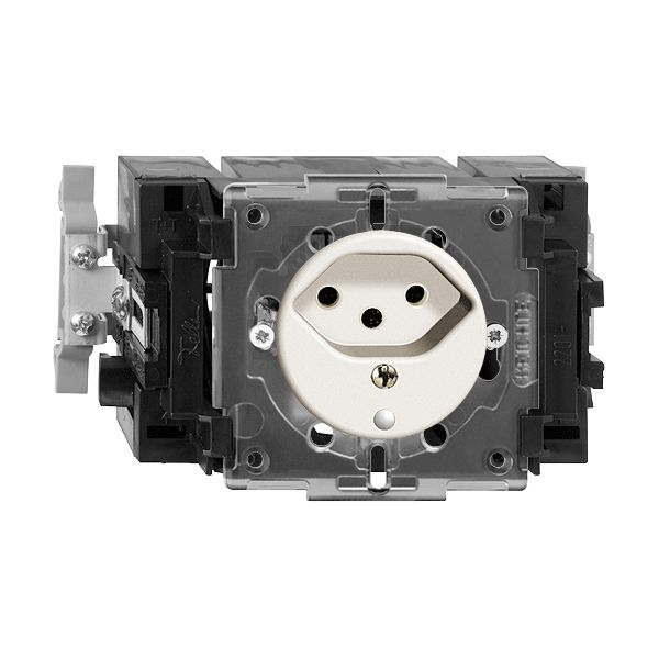 EB-Steckdose FH T13 weiss 49…69mm(53mm) Snap mit LED grün